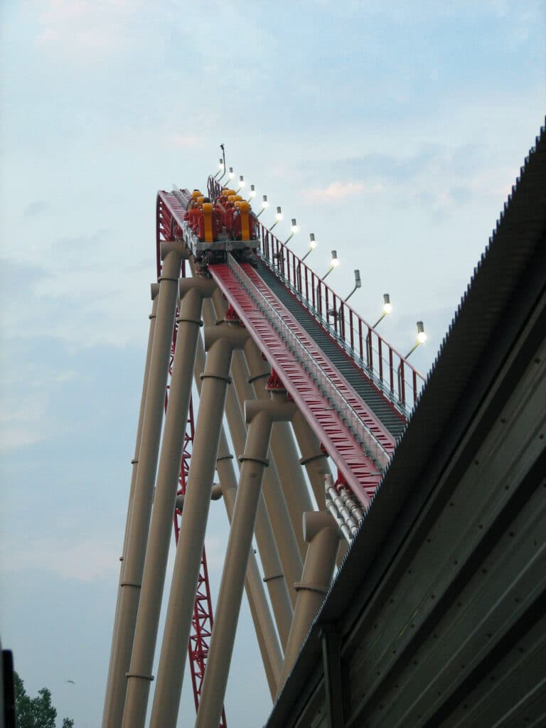 Train Ascending the Hill