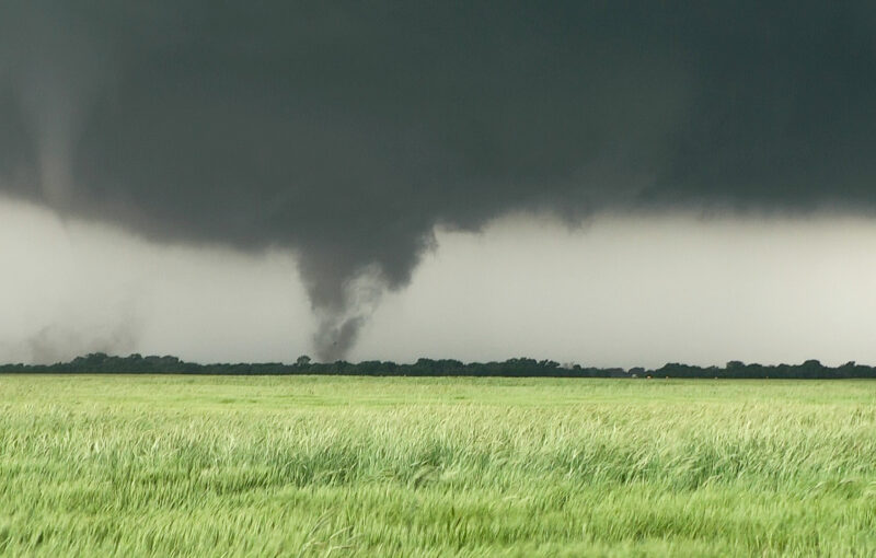 This tornado and satellite tornado occurred near Wakita, OK on the afternoon of May 10, 2010 during a high risk outbreak.