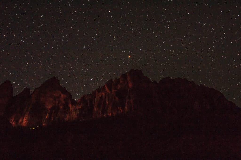 Dark Sky in Zion