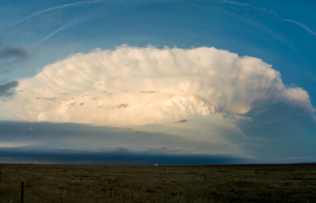 Thunderstorm near Sunset