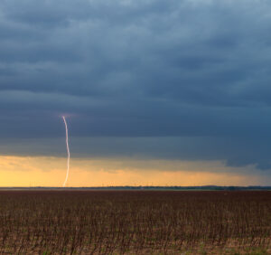 Daytime lightning near Frederick