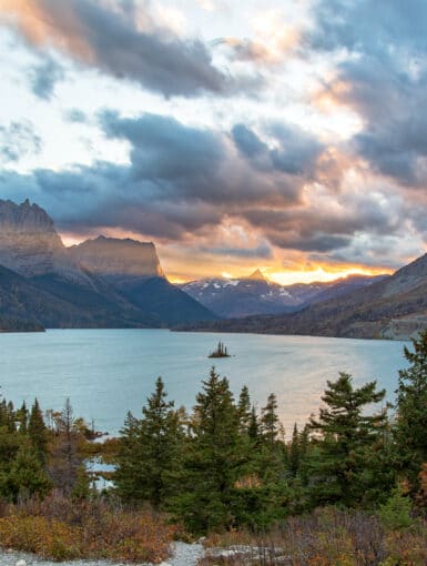 Wild Goose Island on Saint Mary Lake