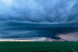 A storm blows across the Canadian praries