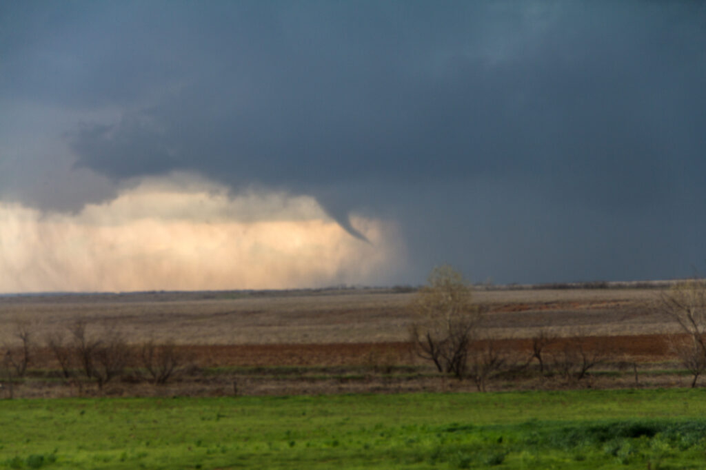 Funnel near Mangum, Oklahoma March 18, 2012