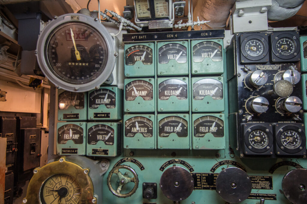 Electrical room on the USS Bowfin