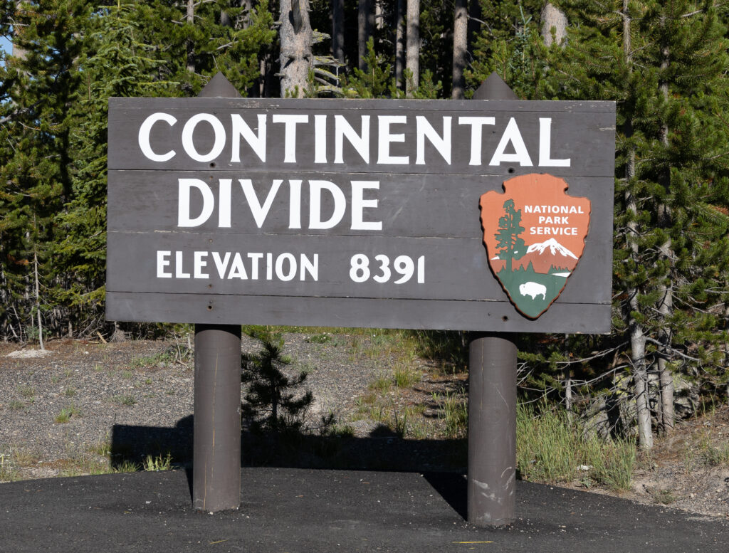 Continental Divide Sign