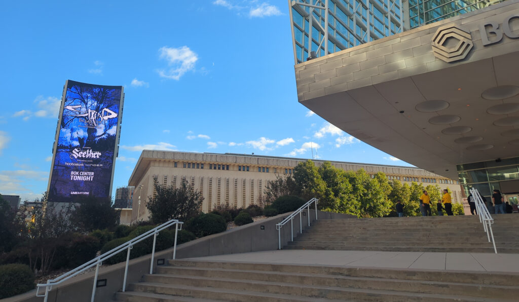 Outside BOK Center